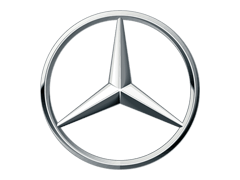 Mercedes-Benz logo: driepuntige ster in een cirkel