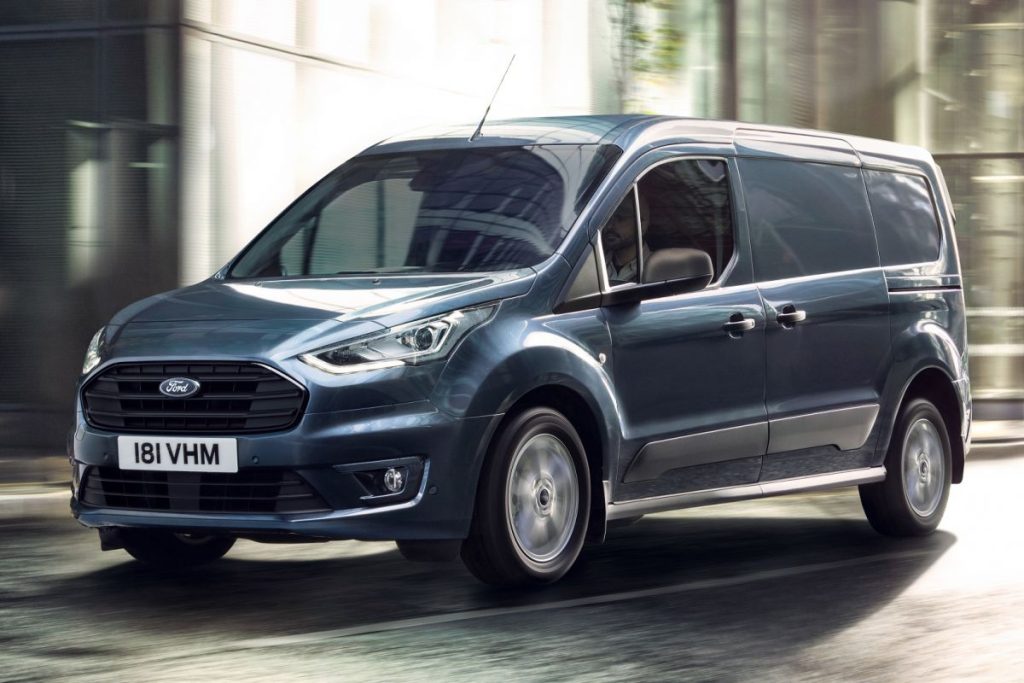 ford transit connect afmeting laadruimte